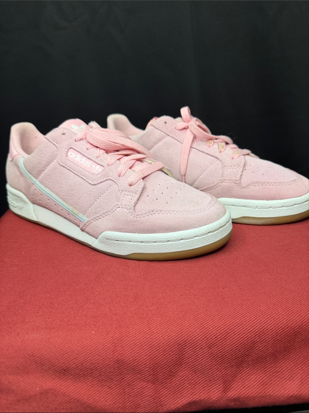 Adidas Continental 80 True Pink in Suede